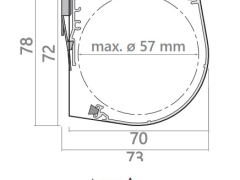 001-type cassette coulisse A dimensions