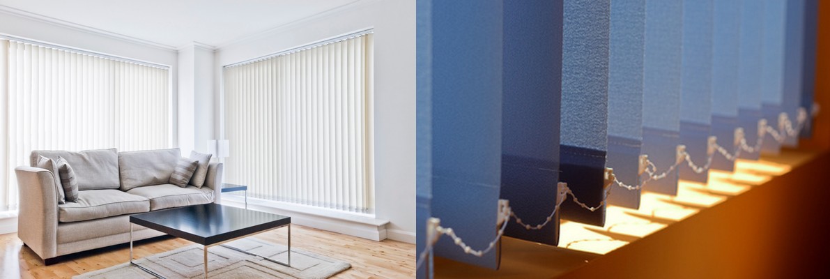 Vertical blinds in usual enviroment