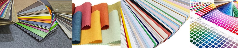 blinds in various colors – light shades reflecting light for an airy feel, darker tones for a subdued atmosphere, and neutral and accent colors to suit different interior styles